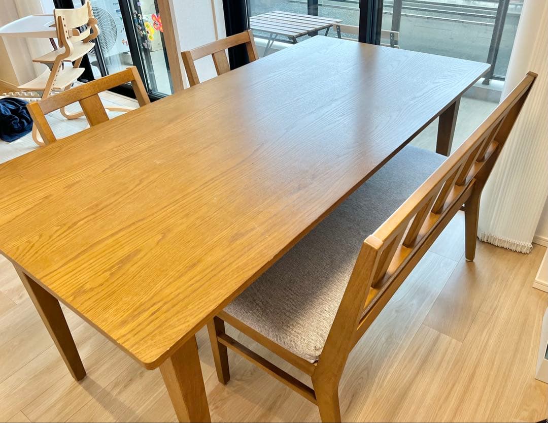 【引取り限定】unico ダイニングテーブル　チェア　セット