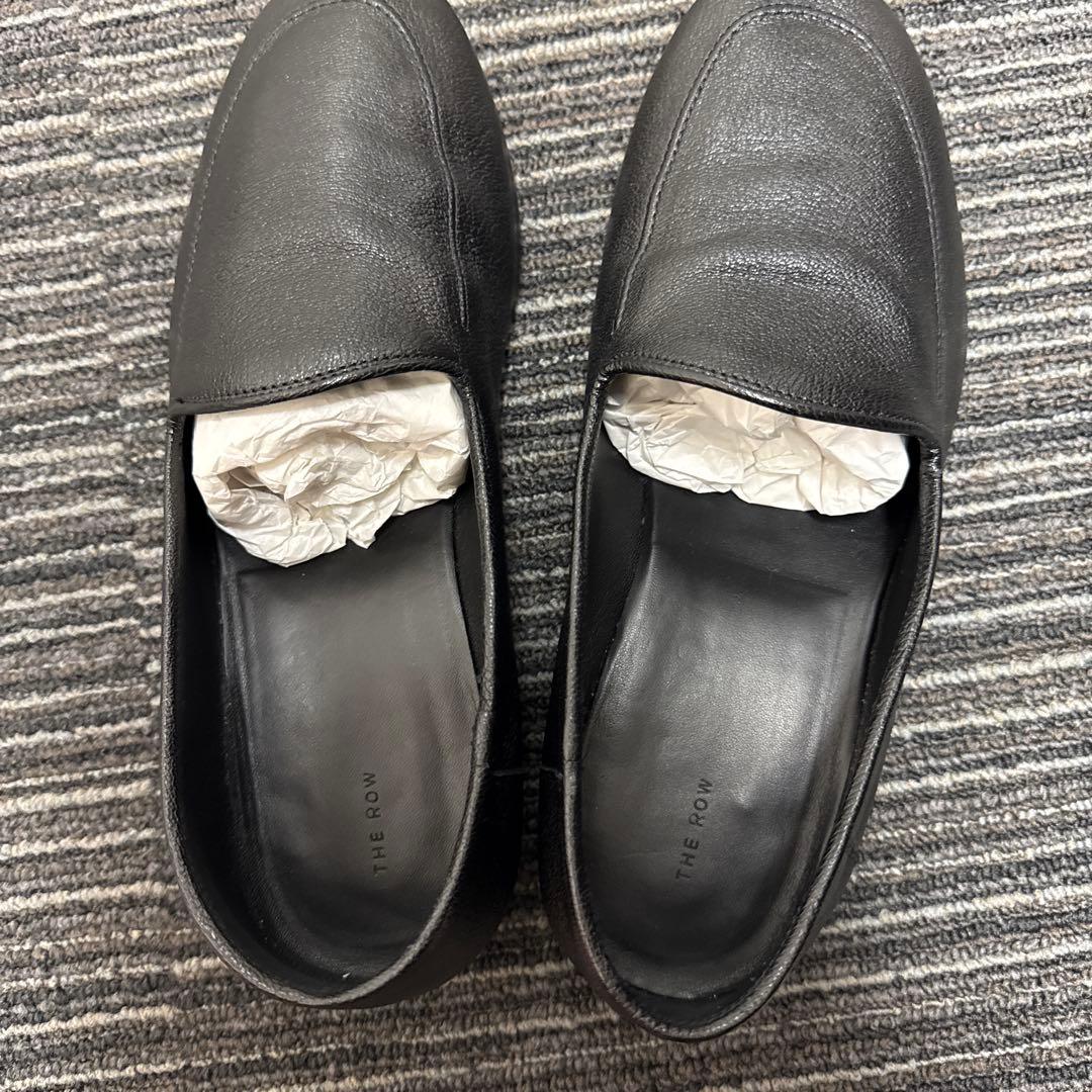 THE ROW ブラック スリッポン