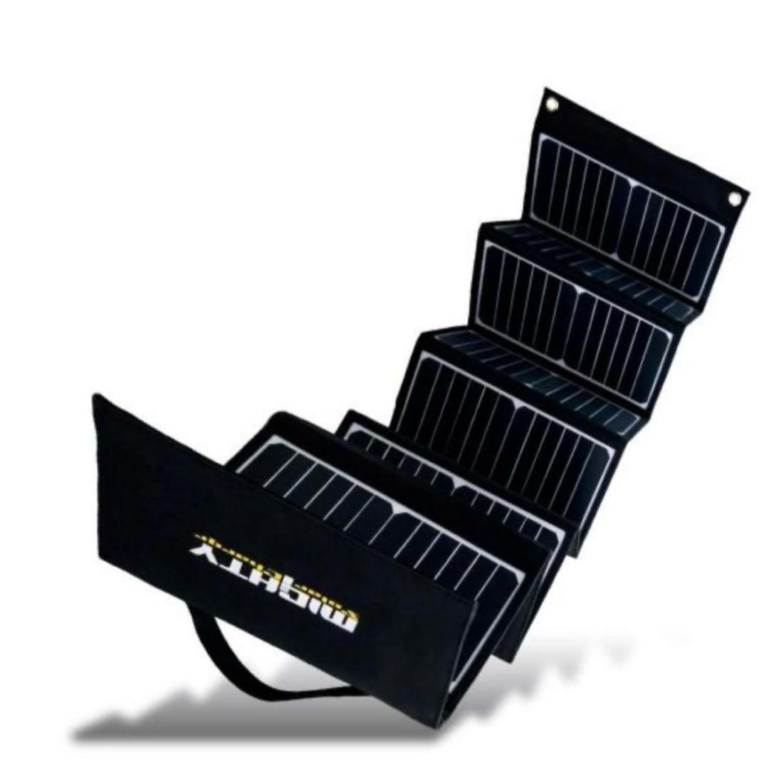 防災必需品】ソーラーチャージャー 折りたたみ 防水 急速充電 キャンプ