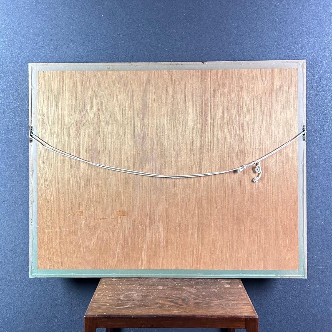 ポール・アイズピリ「夕暮れの蝶」リトグラフ 直筆サイン入り 額縁入り