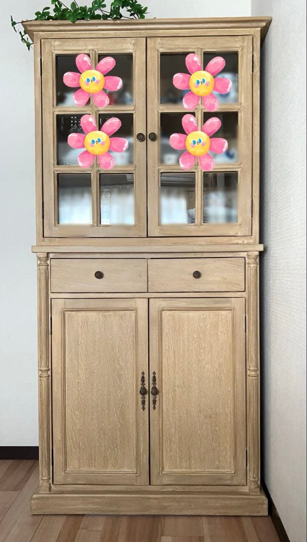 極美品◾️サラグレース◾️ Sophieハイキャビネット 食器棚