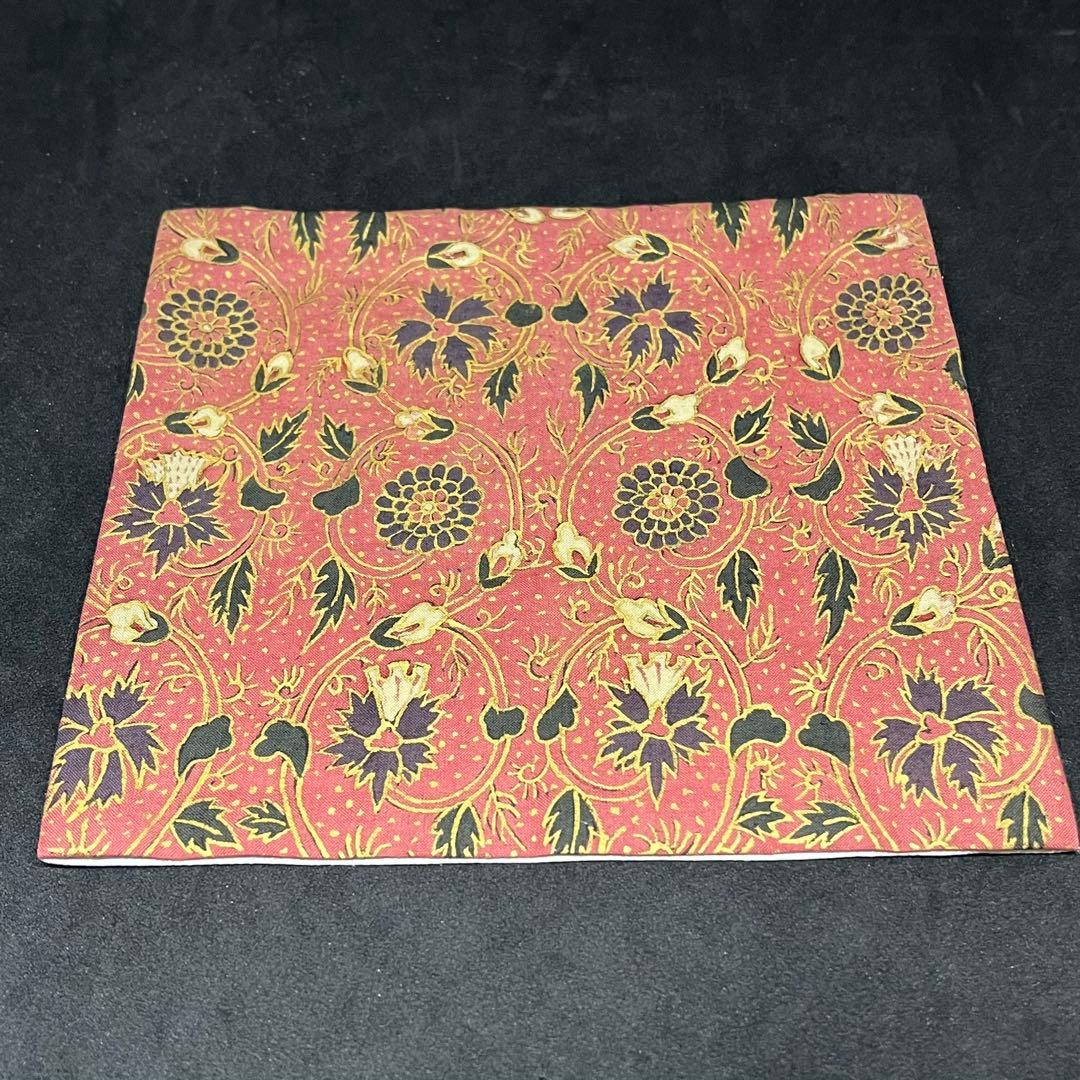 珍品】松莚流 帛紗 袱紗 『赤地霰手金更紗』 更紗 金更紗 煎茶 茶道具