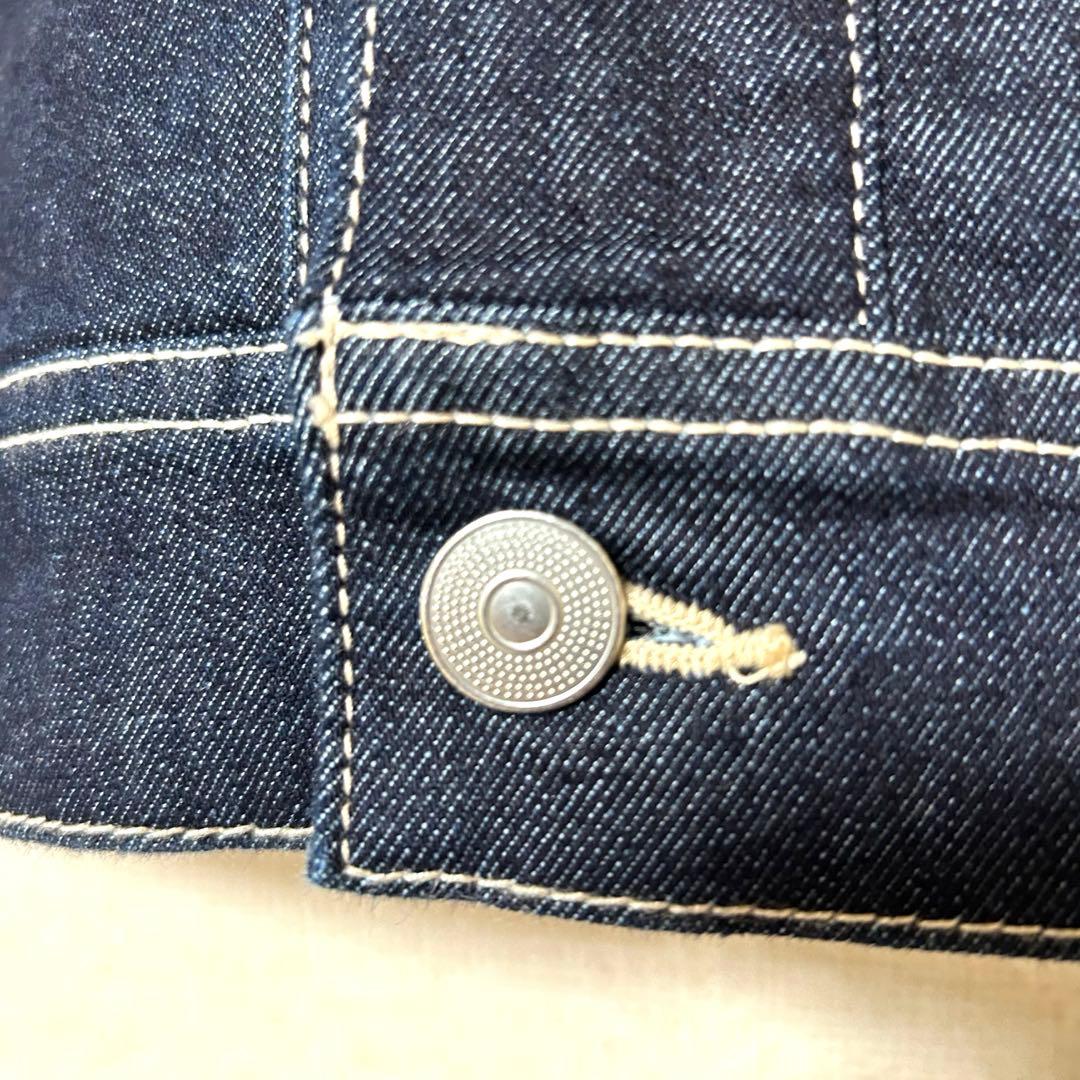 【美品】 サンタフェ Santafe デニムジャケット ポケットロゴ XL相当