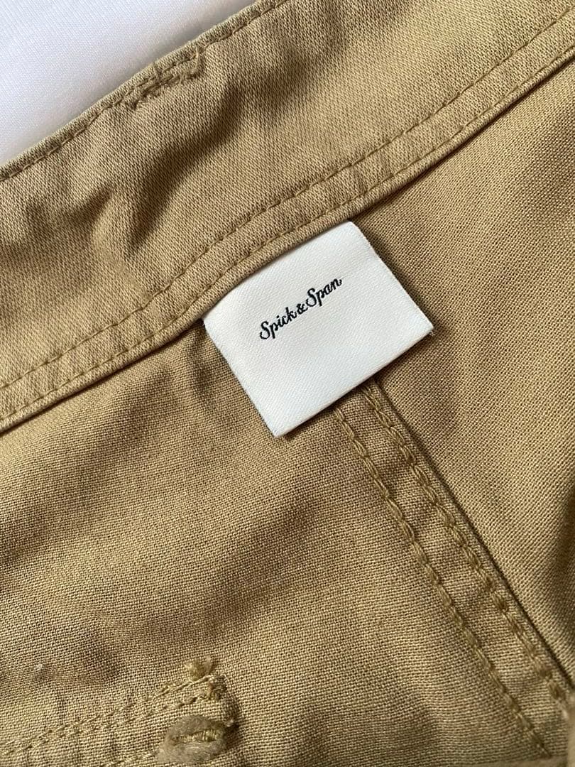 Spick and span ルーズベイカーパンツ ベージュ40