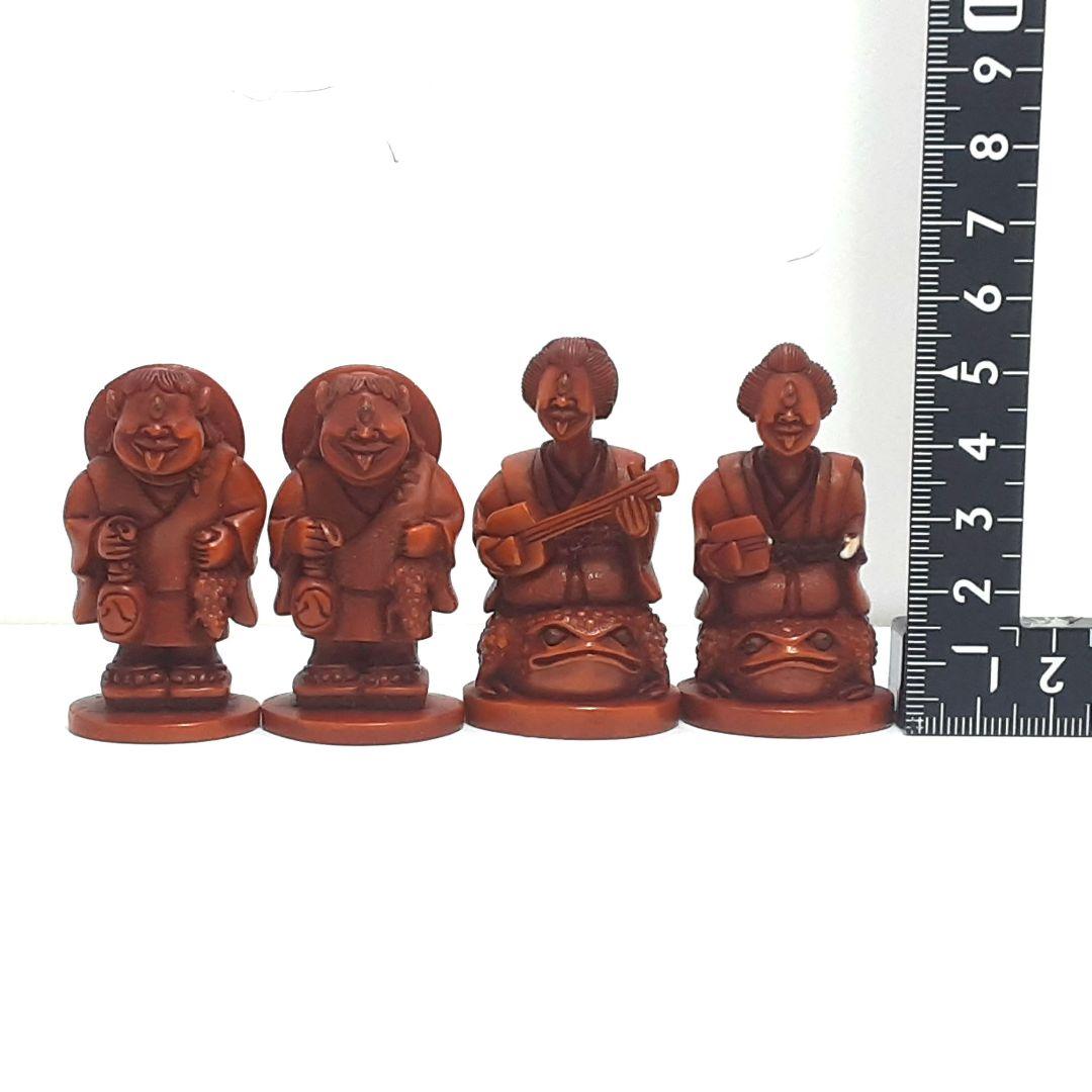 Y1239最高級品天然素材妖怪造形彫刻駒30体根付在銘有