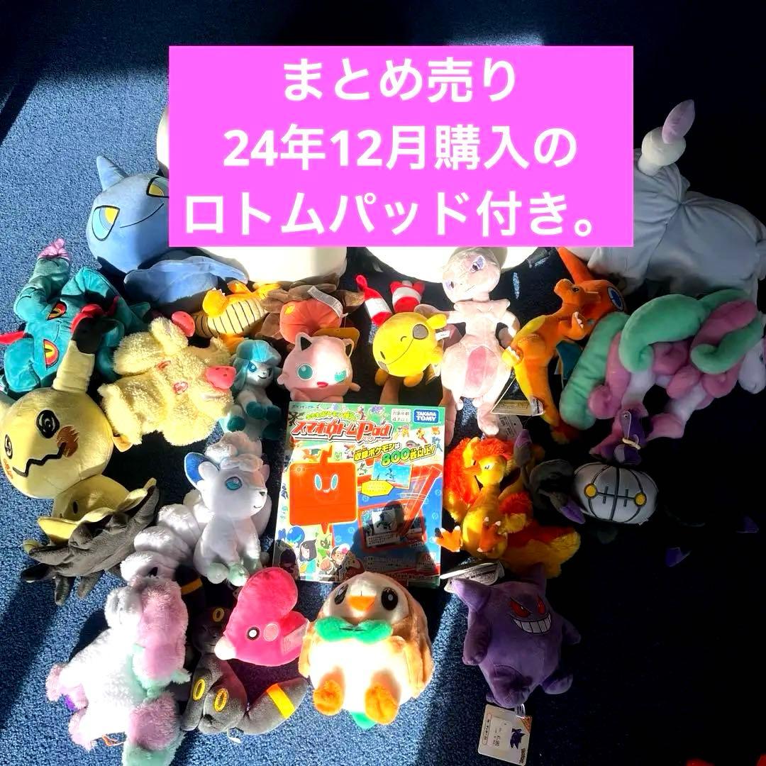 ポケモン ぬいぐるみまとまめ売り➕ロトムパッド➕モンスターボール