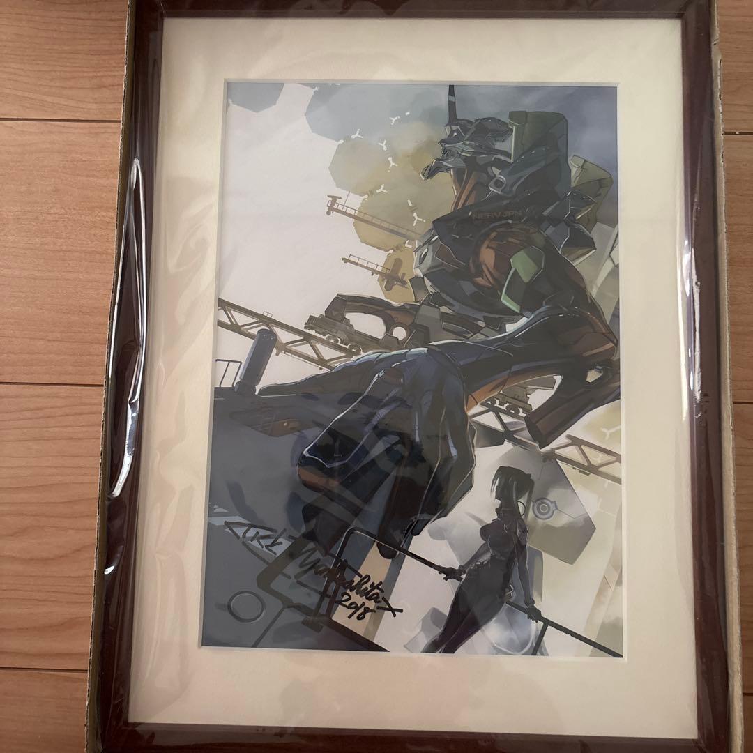 エヴァンゲリオン ANIMA 山下いくと氏 直筆サイン入り 複製原画 2018