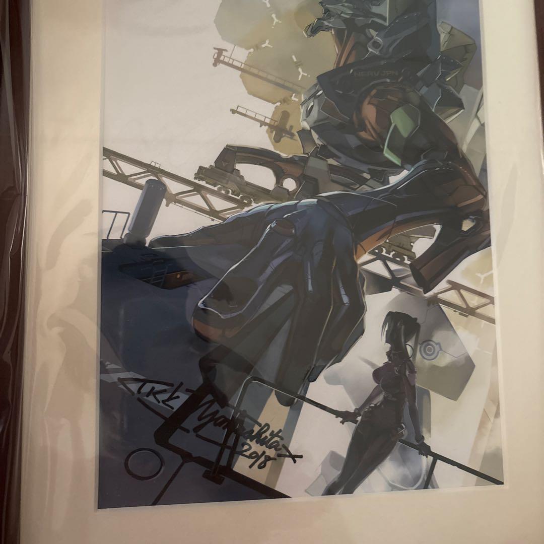 エヴァンゲリオン ANIMA 山下いくと氏 直筆サイン入り 複製原画 2018
