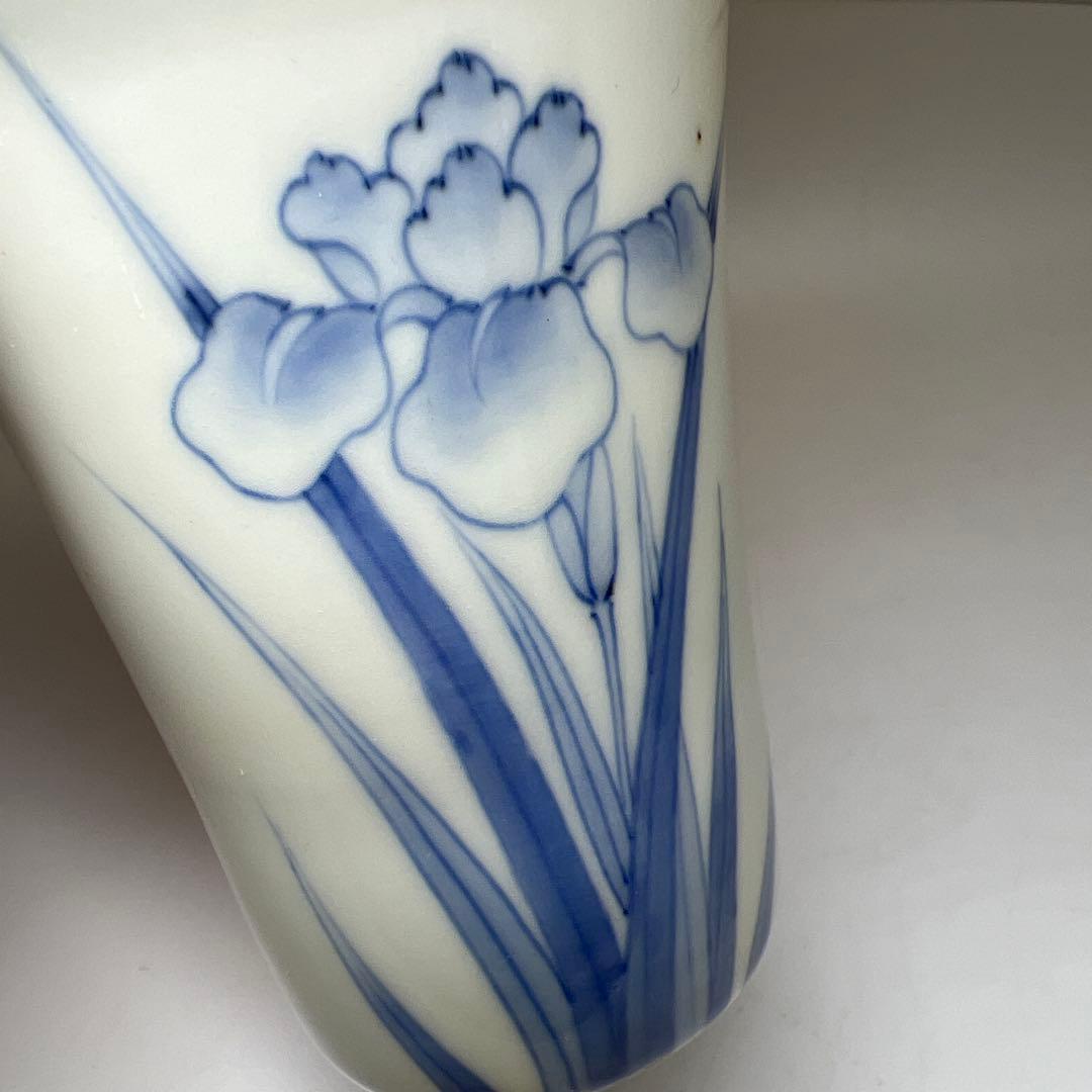 江戸中期　古鍋島染付碗　木箱付　高さ8.7㎝　東Y7-1104☆2Fタルニ