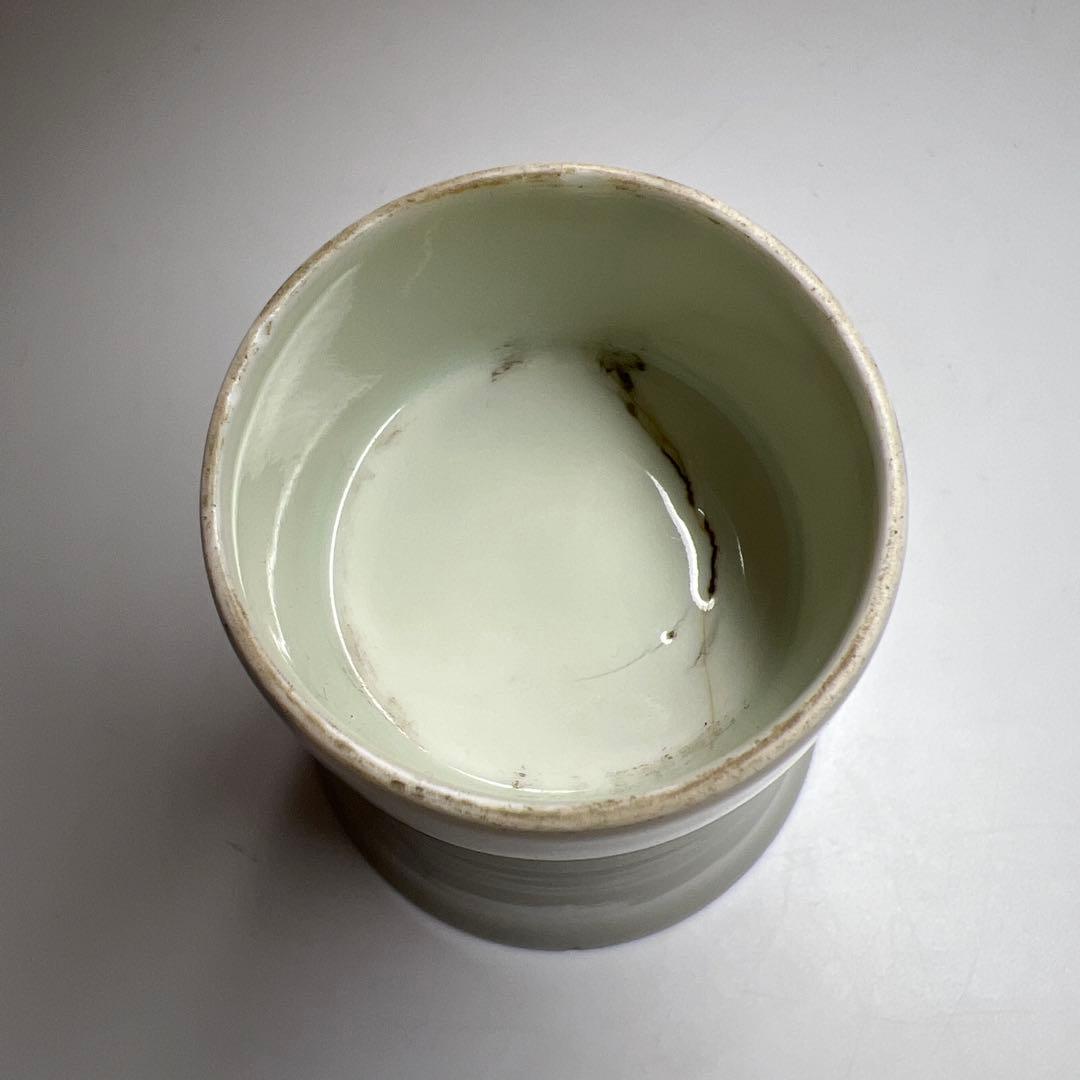 江戸中期　古鍋島染付碗　木箱付　高さ8.7㎝　東Y7-1104☆2Fタルニ