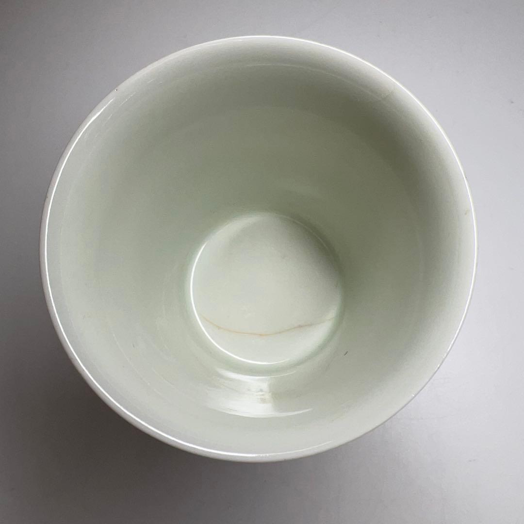 江戸中期　古鍋島染付碗　木箱付　高さ8.7㎝　東Y7-1104☆2Fタルニ