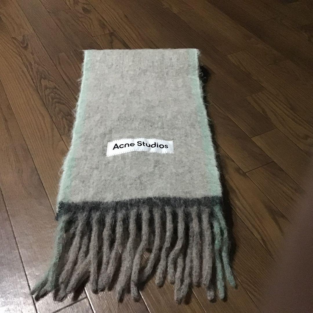 acne studios アグネストゥディオス マフラー グレー 国内正規品