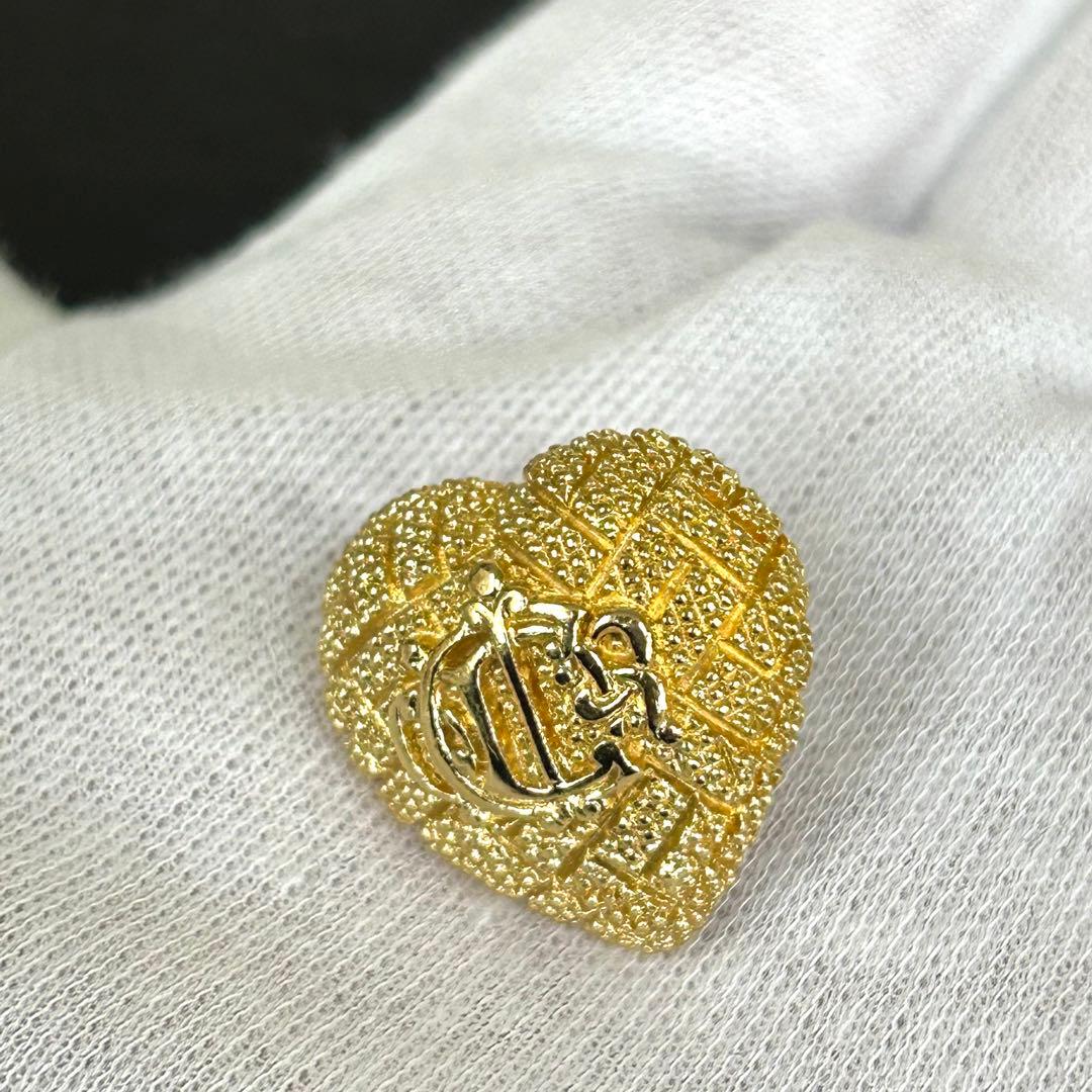 ディオール ピンバッチ エンブレム ハート ロゴモチーフ ブローチ