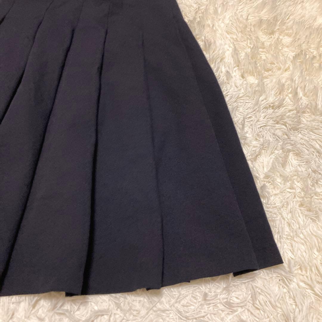 美品✨コムデギャルソン　コムコム　プリーツスカート　タック　フレア　膝下　S 黒