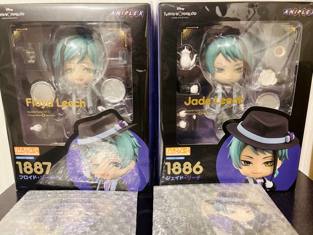 【新品未開封】特典付き　ねんどろいど　ツイステ　フロイド　ジェイド ねんどろいどジェイド・リーチ/フロイド・リーチ【ANIPLEX＋/GOODSMILE