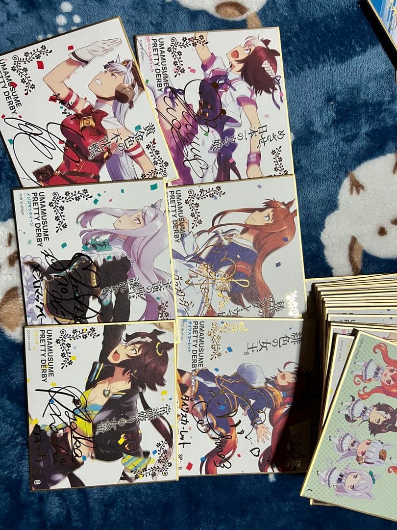 ウマ娘 トレーディングmini色紙全種+サイン6種 - メルカリ