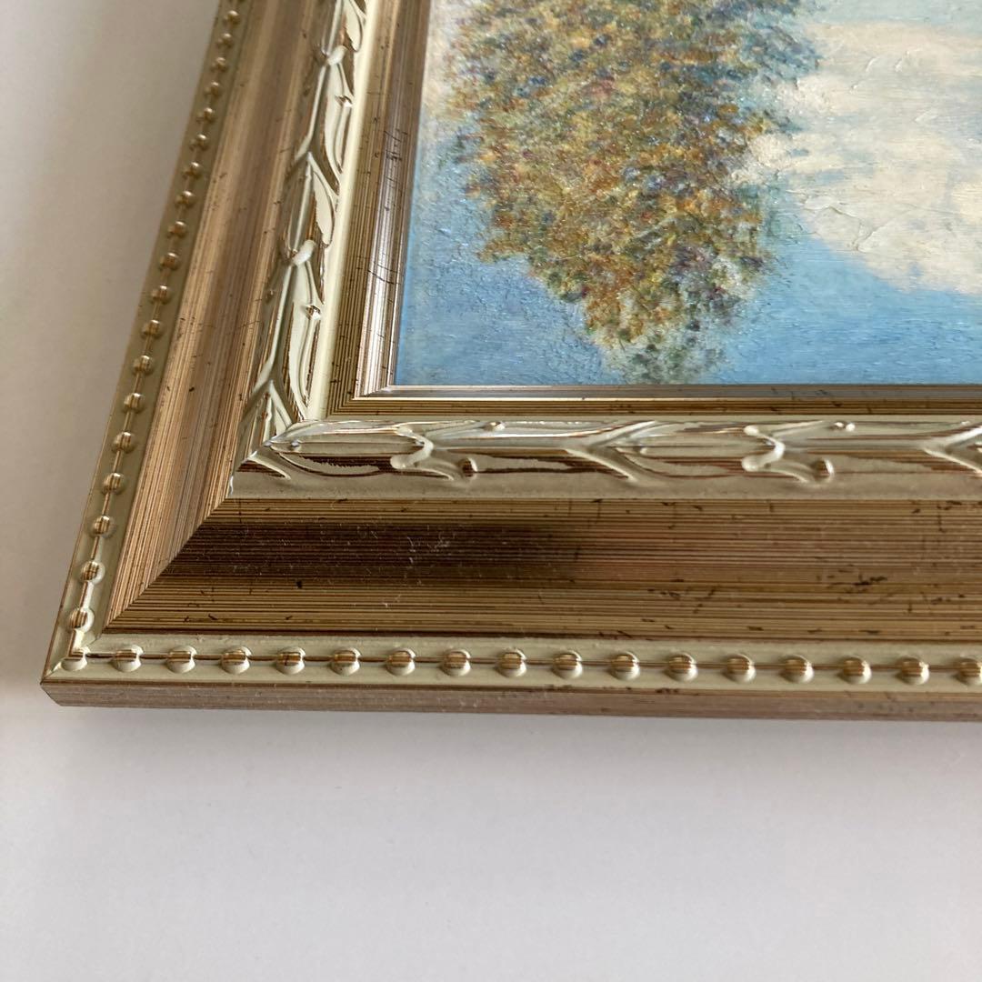 クロード・モネ「秋のアルジャントゥイユ」複製画　額入り世界名画　印象派　風景画