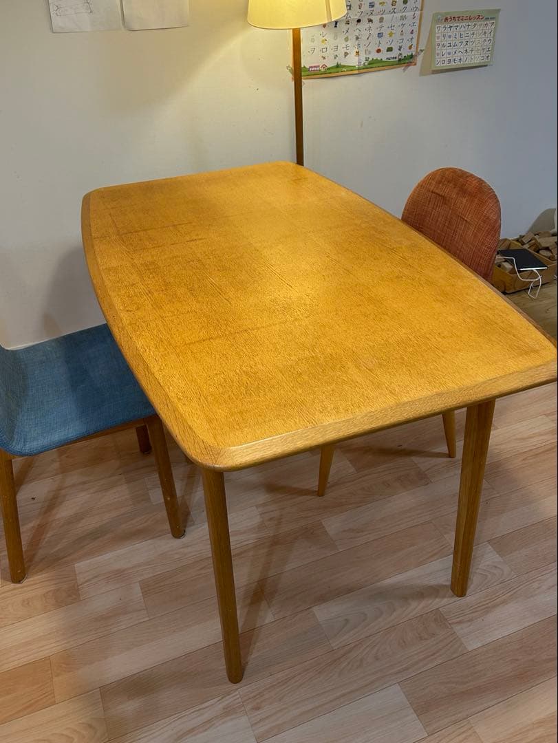 【ムーデン】イデー IKI オーク材 ダイニングテーブル 幅1250