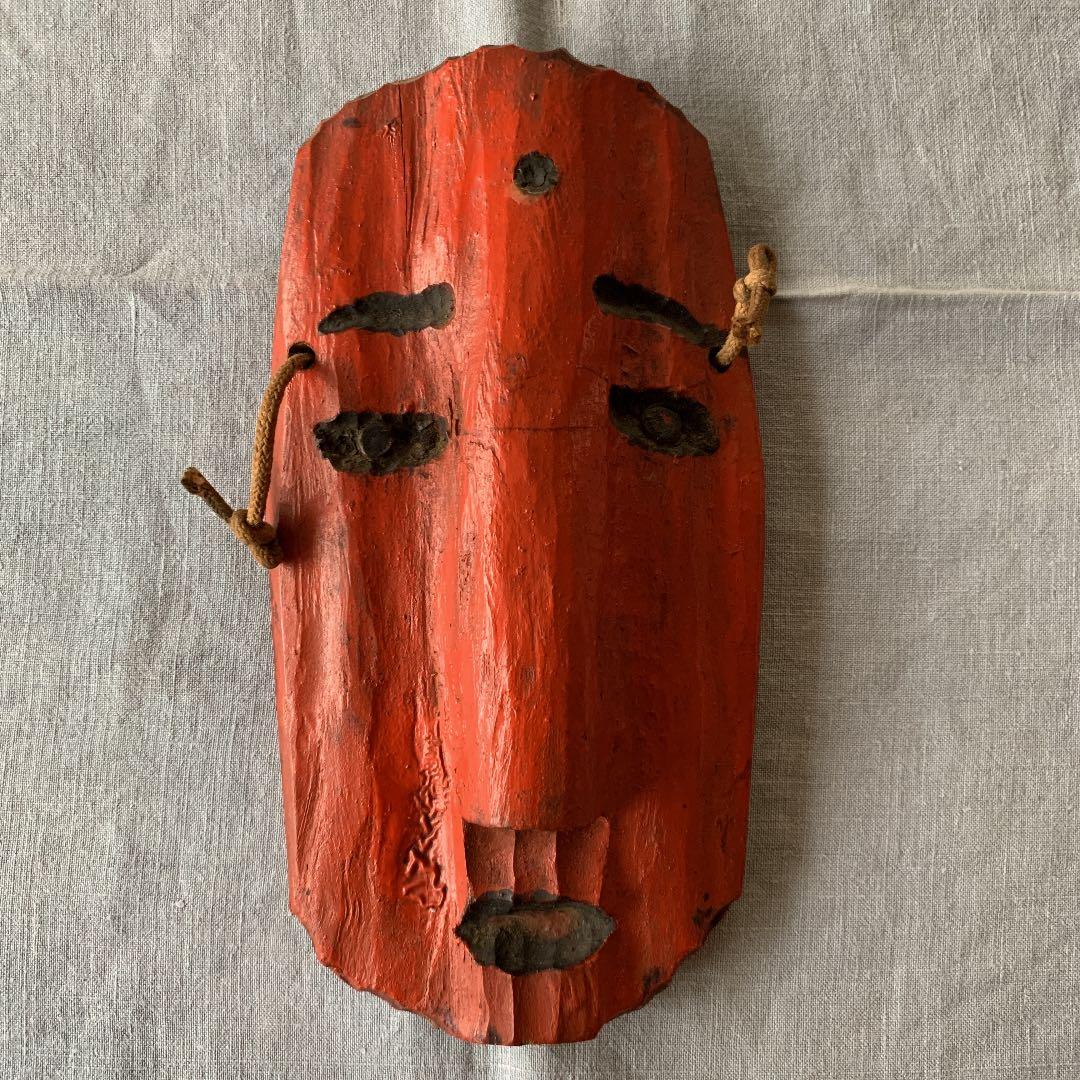 骨董品 お面 民藝品