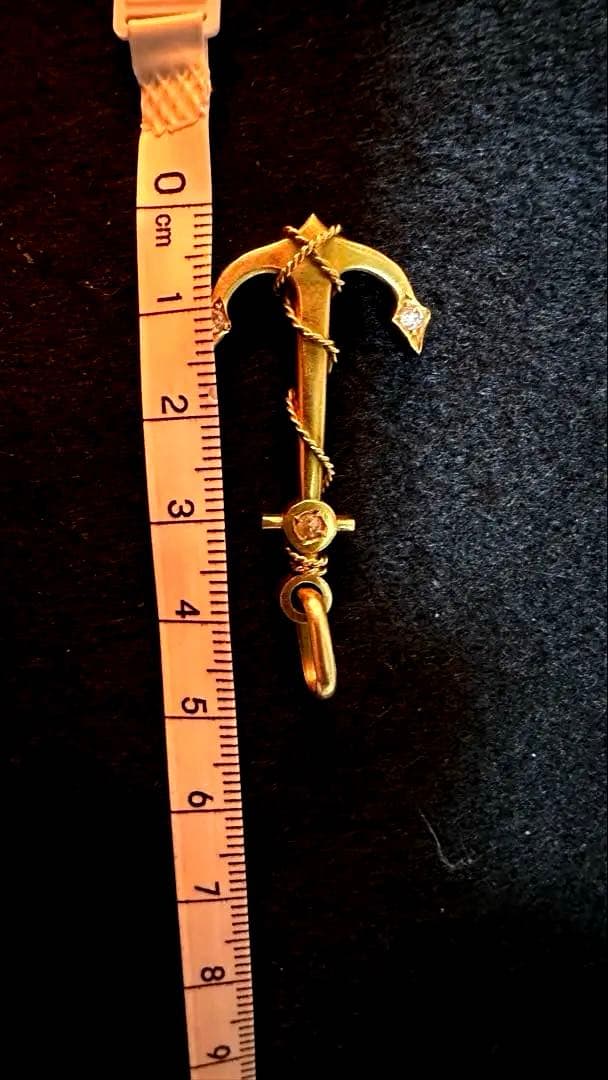 k15 金 アンカー型ペンダントトップ 6.12g