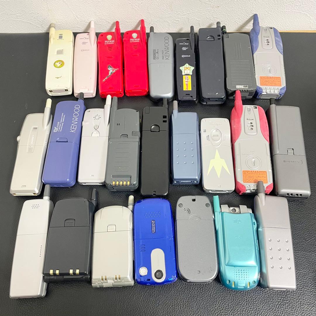 まとめて25点セット】モックアップ 販売店模型 携帯電話 ガラケー