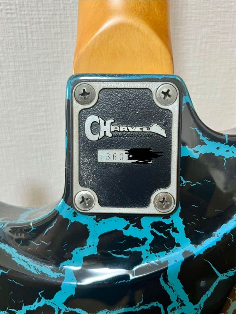 Charvel ディンキー ブルークラックル シャークインレイ フロイド