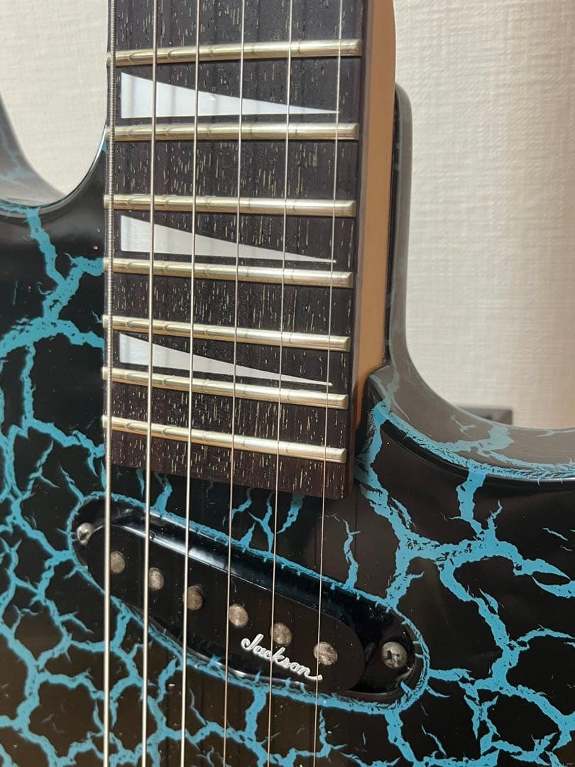 Charvel ディンキー ブルークラックル シャークインレイ フロイド