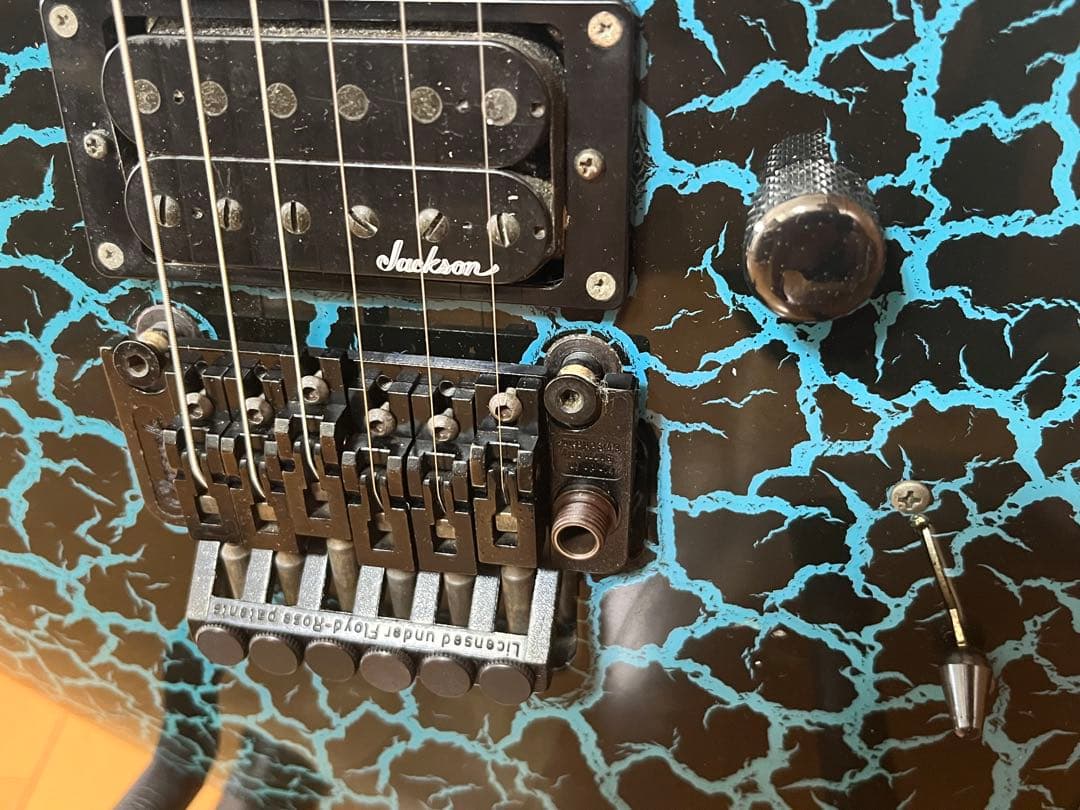 Charvel ディンキー ブルークラックル シャークインレイ フロイド