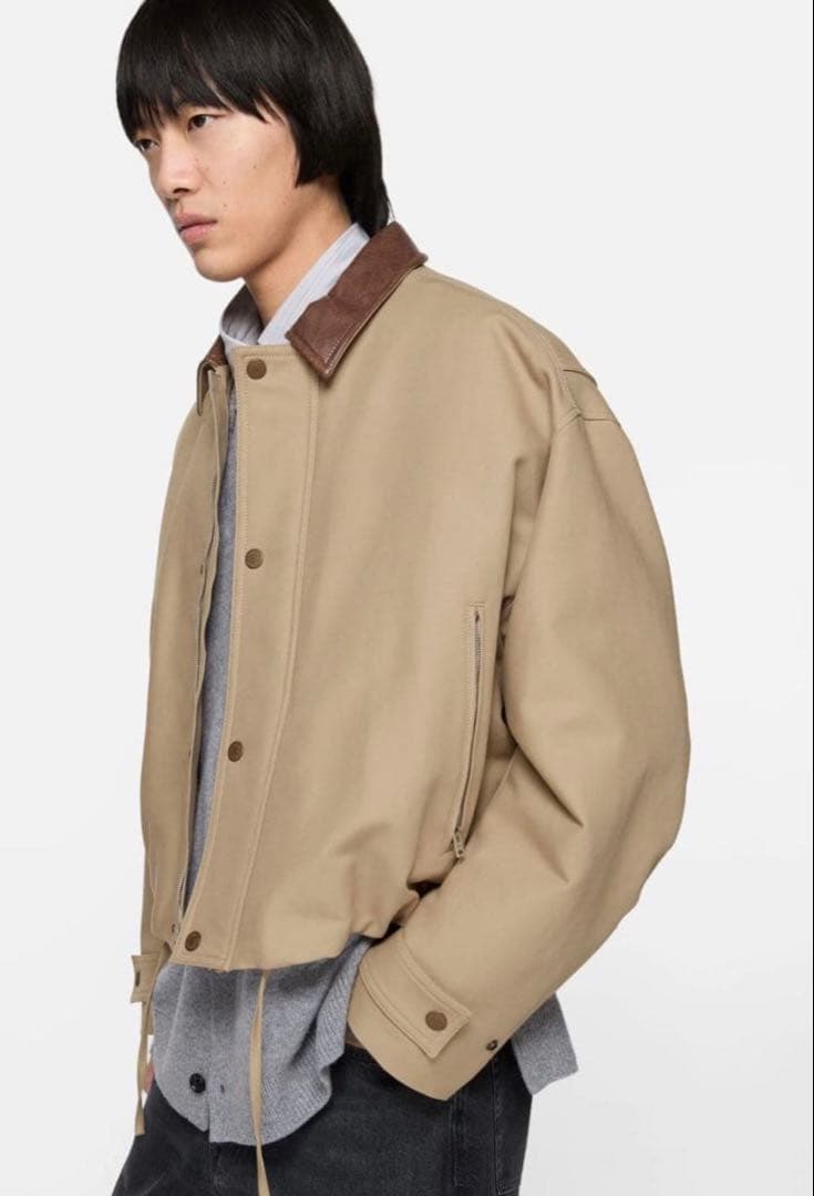 人気サイズ 46 Acne Studios ツイルジャケット カーキ - メルカリ