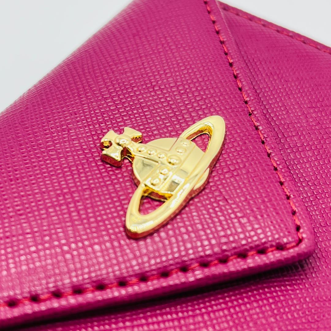 Vivienne Westwood 新品 エンジ 赤 折財布 ミニ財布 レター型