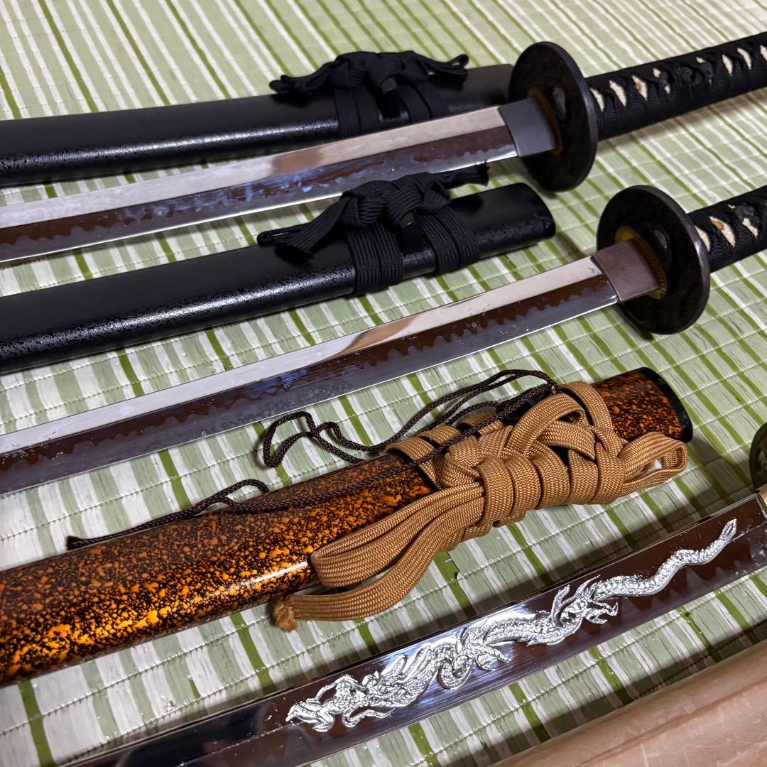 模造刀　模擬刀　武士　侍　伝統工芸　剣　ソード　太刀　小太刀　鞘　鍔　5本セット