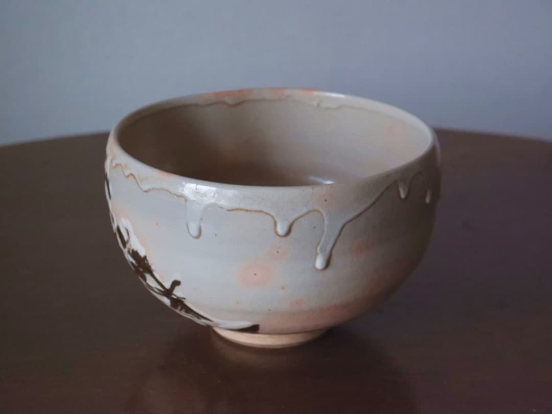 高橋道八 銹絵秋草文 茶碗 茶道具 仕覆付 箱付 Q2325 - メルカリ