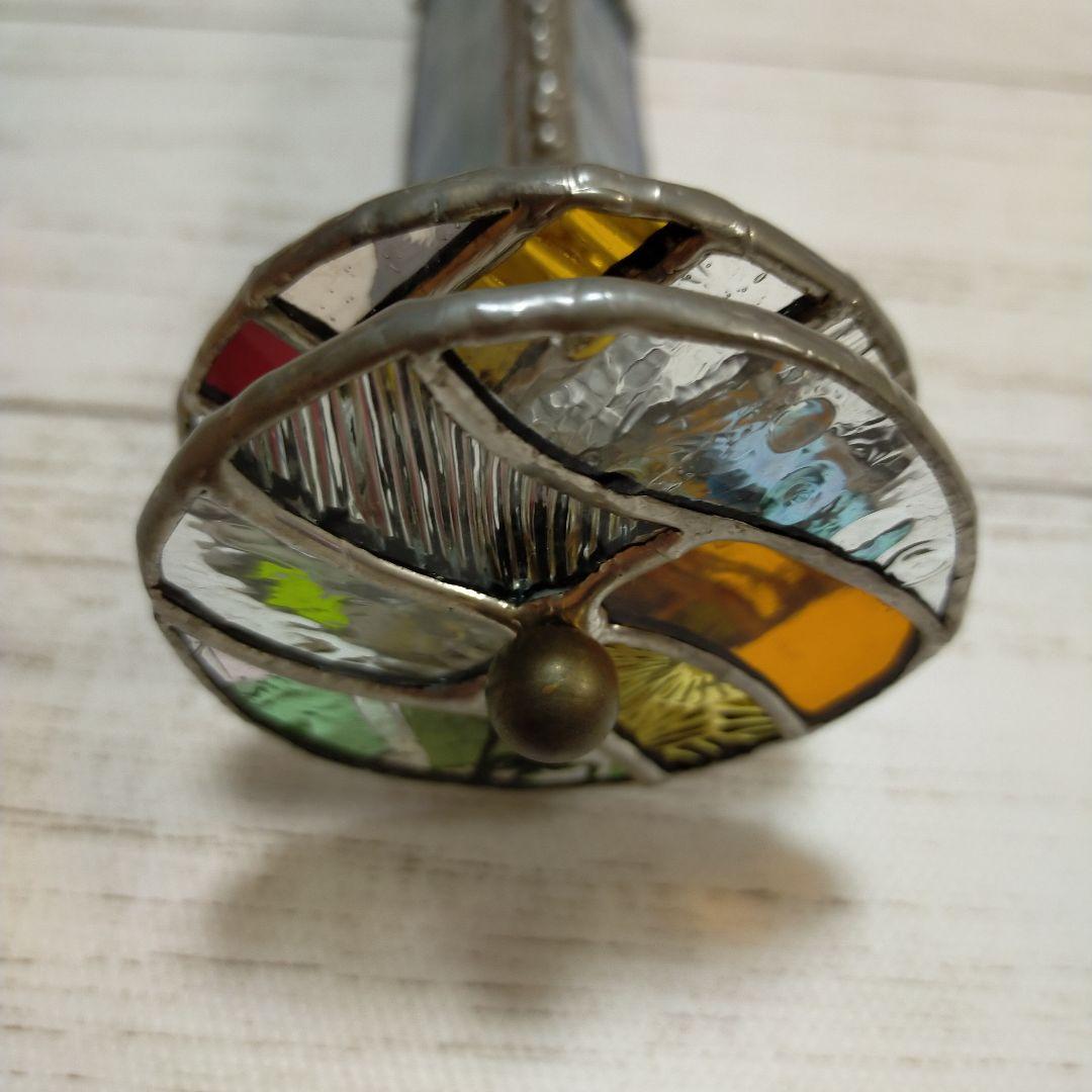 ステンドグラス万華鏡 ホイールスコープ アンティーク カレイド