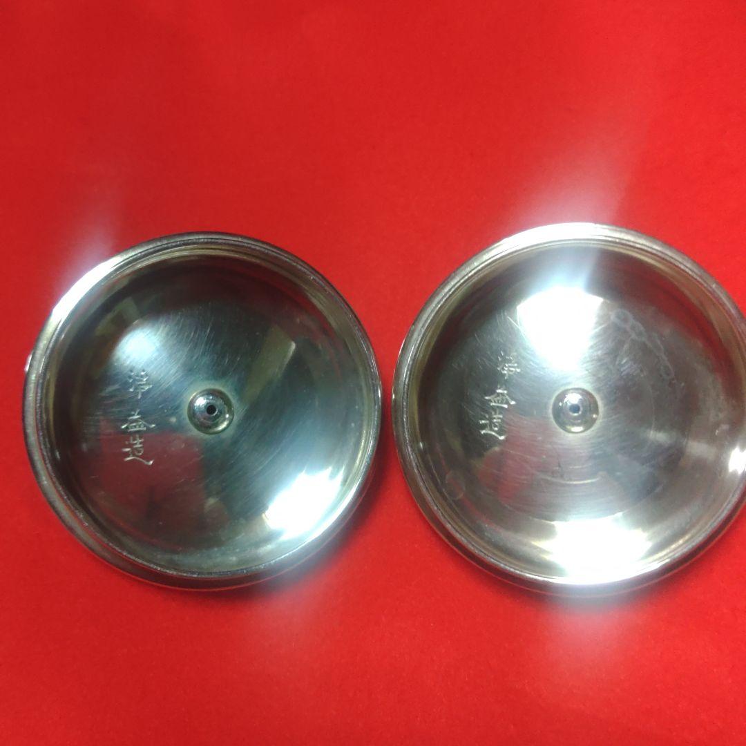 茶道具 中川浄益 南鐐昔形酒次 松毬堂葉毛彫 純銀 遺品整理-sim1