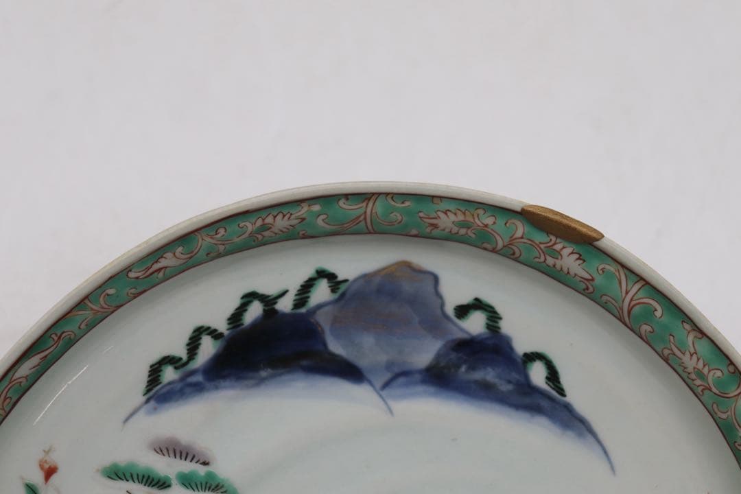 江戸 伊万里色絵 あわび型盛皿 大明年製銘 アンティーク 送料込み251010