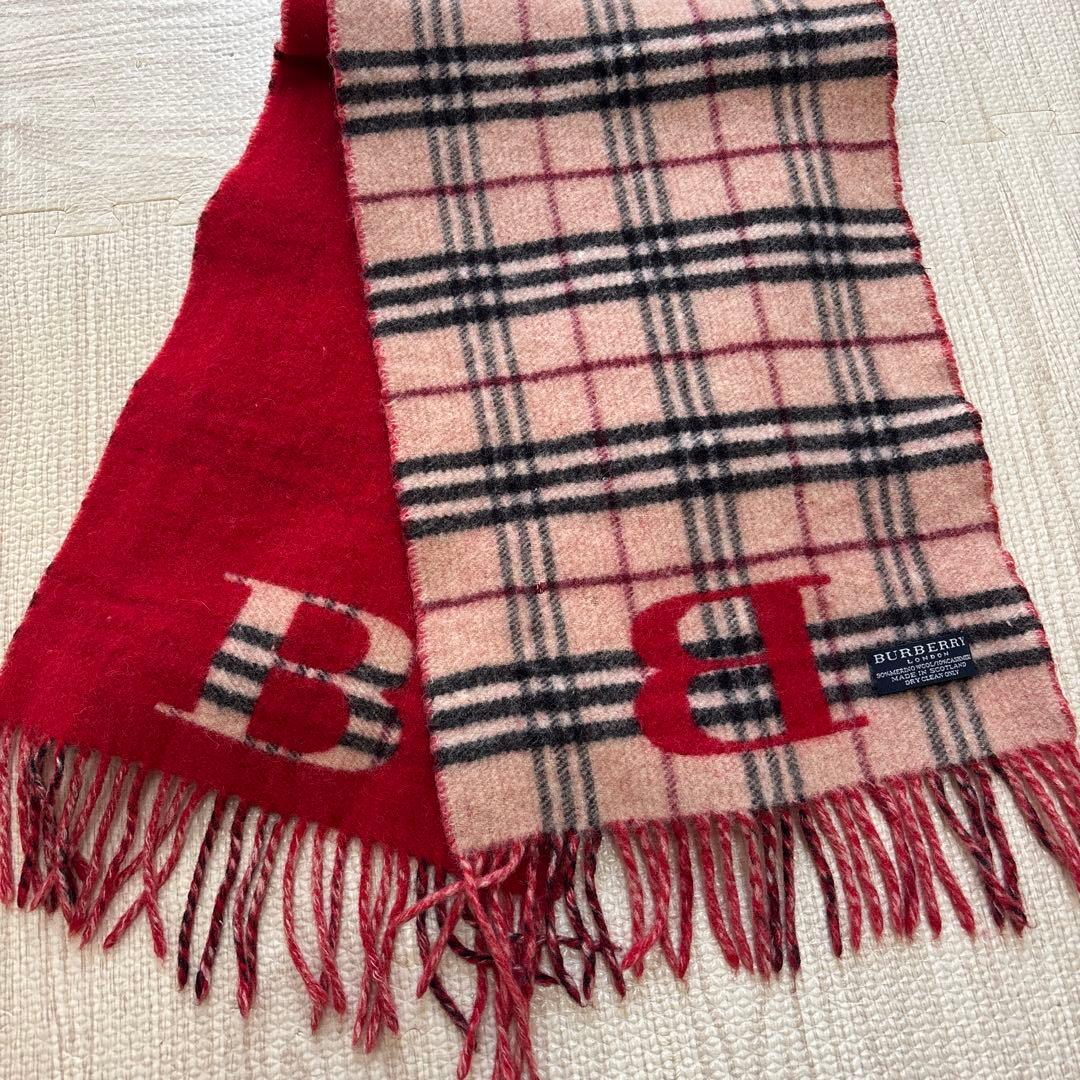 15日まで限定価格】リバーシブル/Burberryマフラー - メルカリ