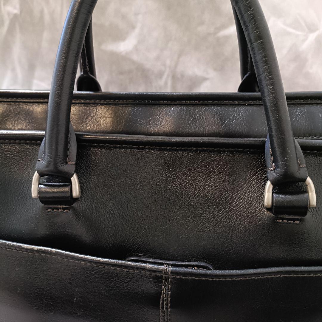 値下げ可☆極美品☆エルゴポック　レザー ビジネスバッグ　 A4収納 2way