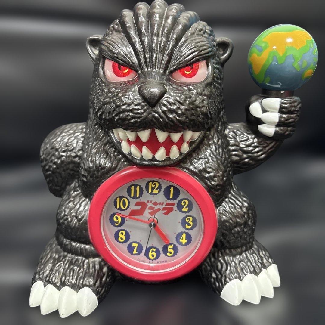【激レアビンテージ希少】　ゴジラ目覚まし時計 昭和レトロ