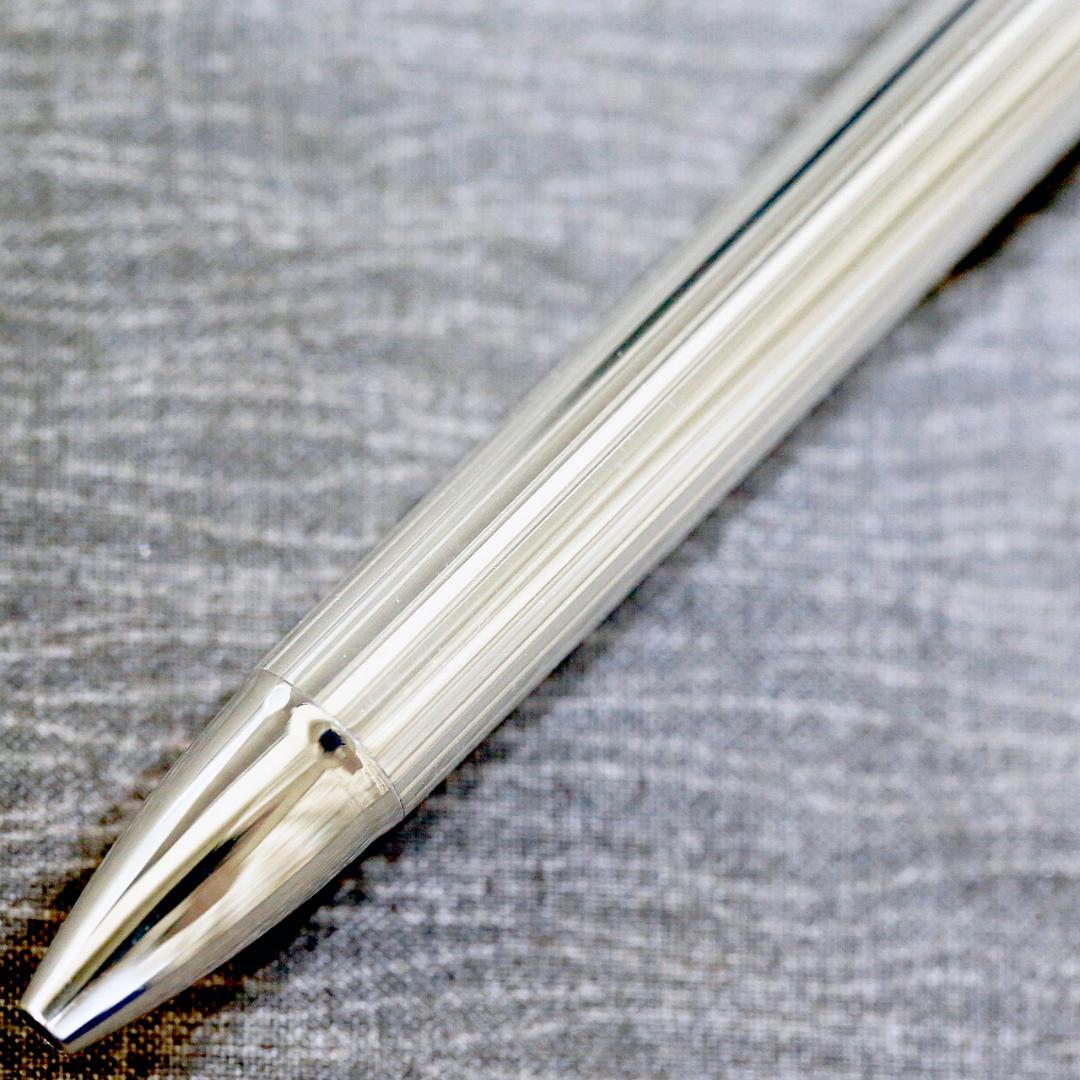 美品】プラチナ ダブルアクション スターリングシルバー ボールペン