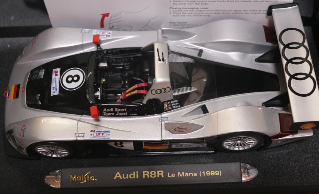 MAISTO製 アウディーＲ8R　　 ル・マン1999　1/18 　中古品