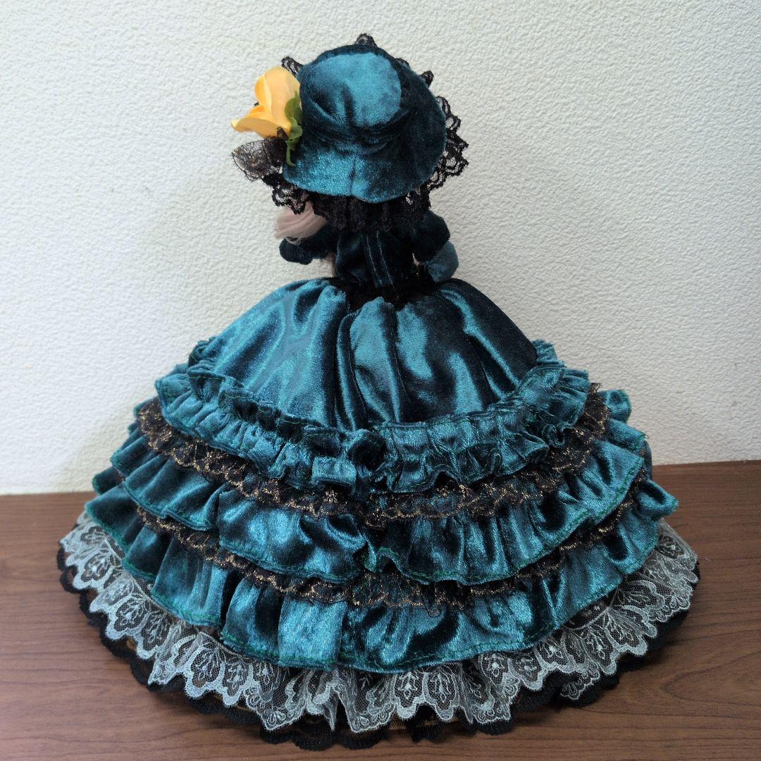 ジェニーフレンド27cmドール服 ベロアのグリーンドレス - メルカリ