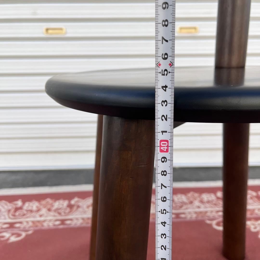 umbra アンブラ ◾️スツール付き 木製ポールハンガー 黒ブラック