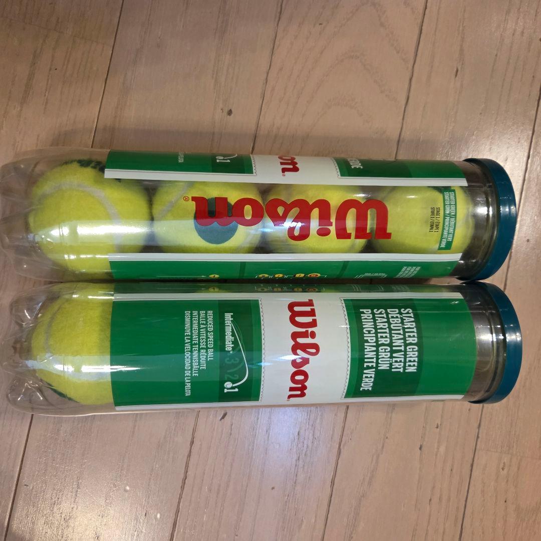 【新品】Wilson テニスグリーンボール 4個入り 17缶セット(合計68球) 新品】Wilson テニスグリーンボール 4個入り 17缶セット(合計68球