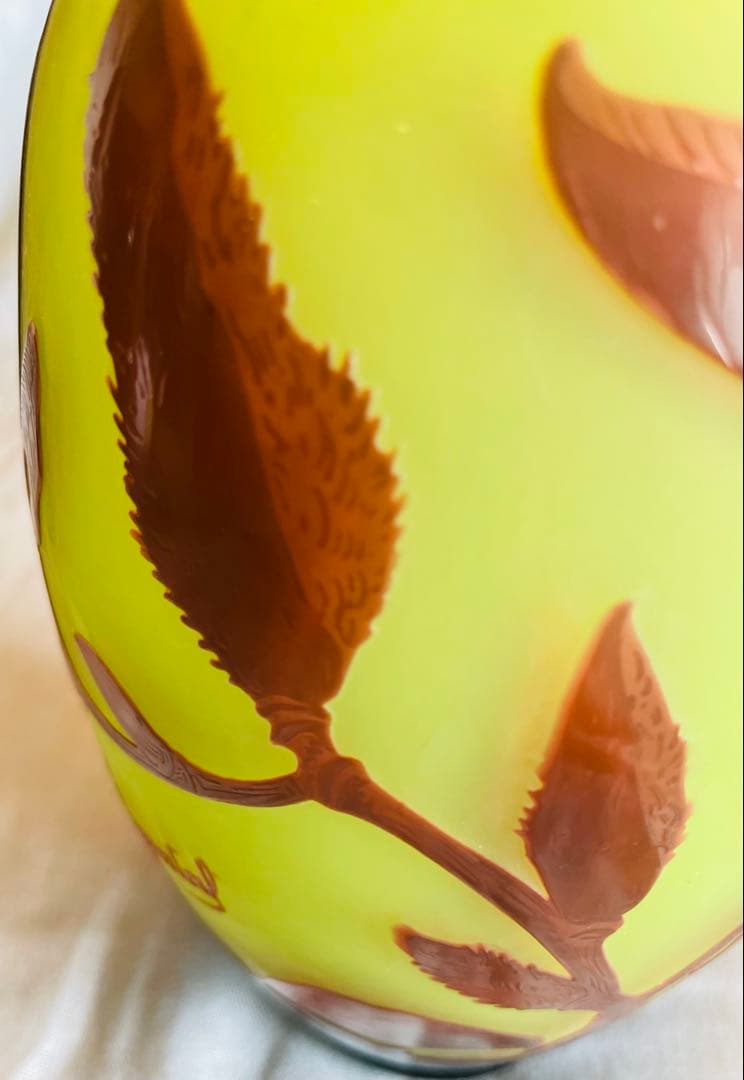 KAITO様専用】D'Argental工房 アールヌーボー様式 ガラス花瓶