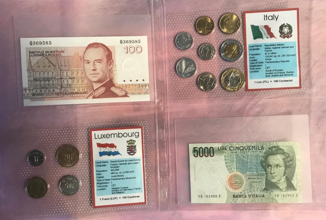 ユーロ通貨導入前の12ヵ国のコイン貨幣セット 泰星コイン株式会社