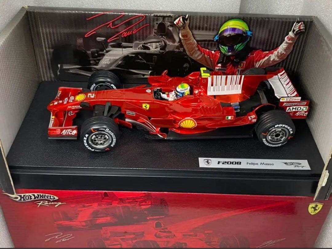 カスタム多数　1/18 マテル　フェラーリF2008 F.マッサ　シャークフィン