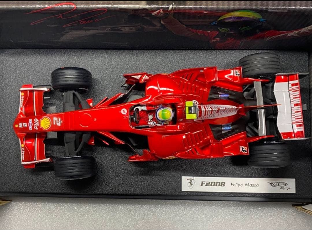 カスタム多数　1/18 マテル　フェラーリF2008 F.マッサ　シャークフィン