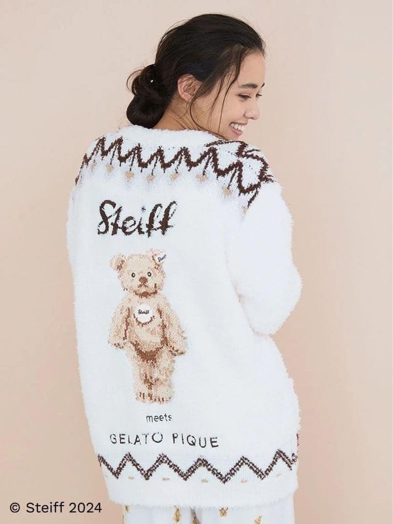 レア♡新品 ジェラートピケ【Steiff】フェアアイル柄カーディガン シュタイフ