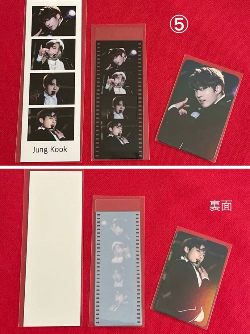 BTS ①ロングステッカー・ブックマーク・ホログラム両面フォトカード等♡JK
