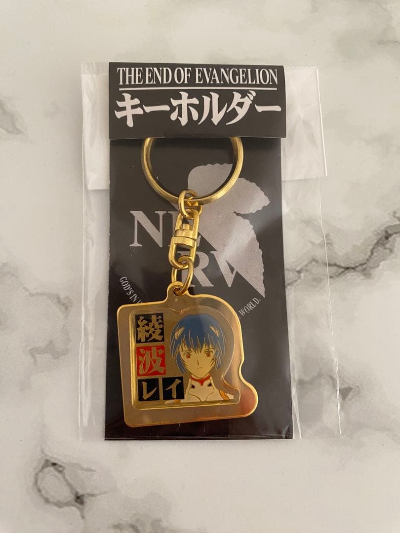 エヴァンゲリオン 限定 レトロ メタルチャーム キーホルダー 綾波レイ